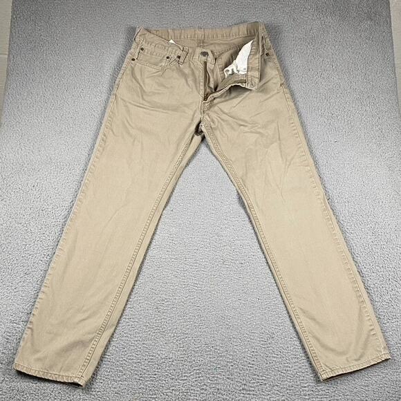 Levi's 559 Relaxed Straight Jeans Men's 34x34 Tan Khaki Denim - Picture 2 of 10